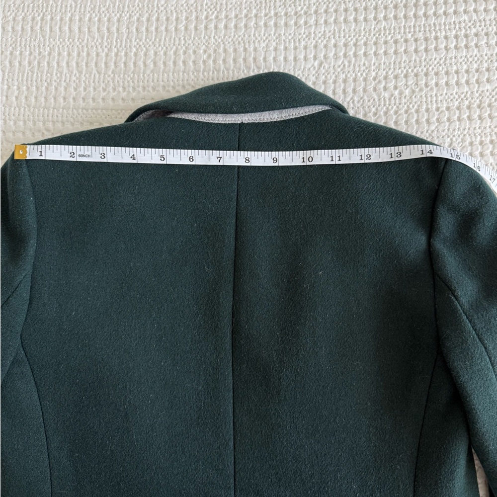 J. Crew Forest Green Wool Coat - Picture 7 of 9